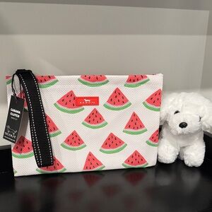 Scout Watermelon Cabana Clutch - White, Pink & Green